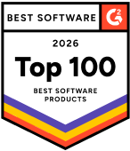 G2 Meilleur logiciel 2026 - Top 100 - Récompense