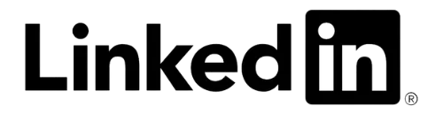 LinkedIn Logo in Black